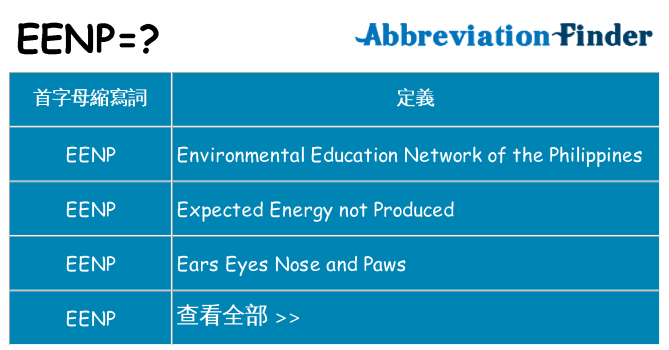 eenp 代表什麼