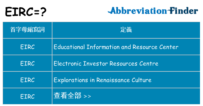eirc 代表什麼