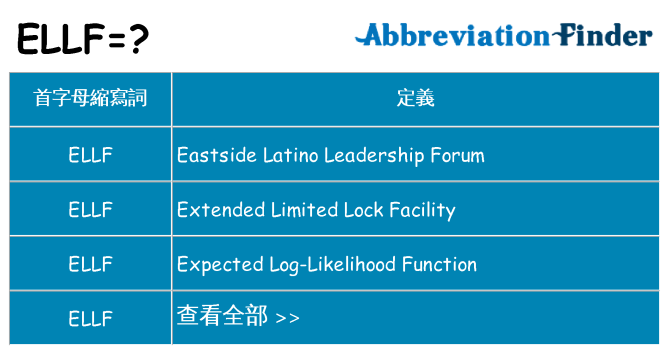 ellf 代表什麼