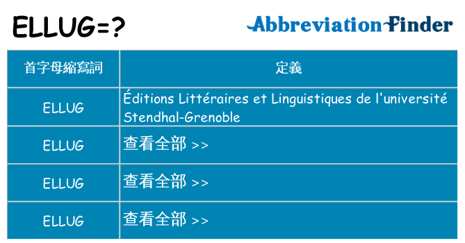 ellug 代表什麼