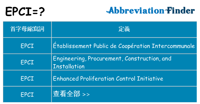 epci 代表什麼