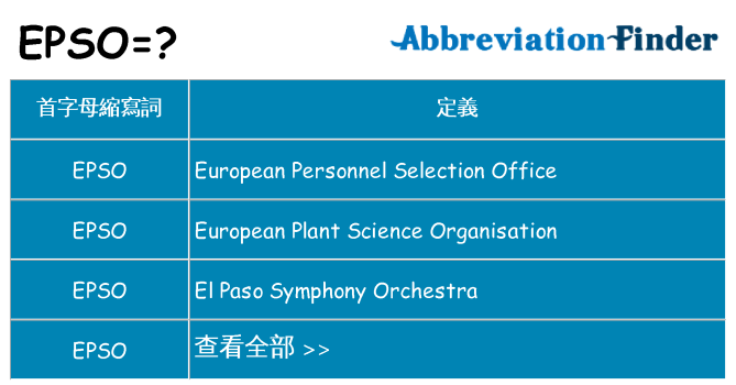 epso 代表什麼