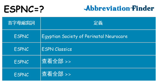 espnc 代表什麼