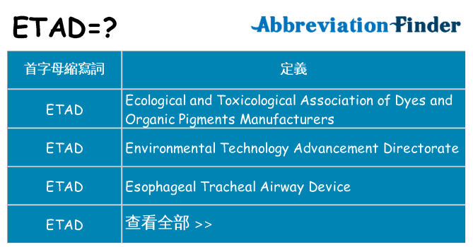 etad 代表什麼