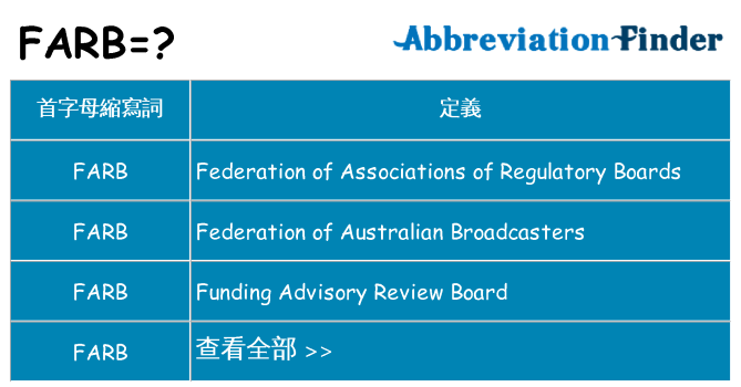 farb 代表什麼