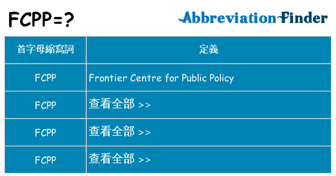 fcpp 代表什麼