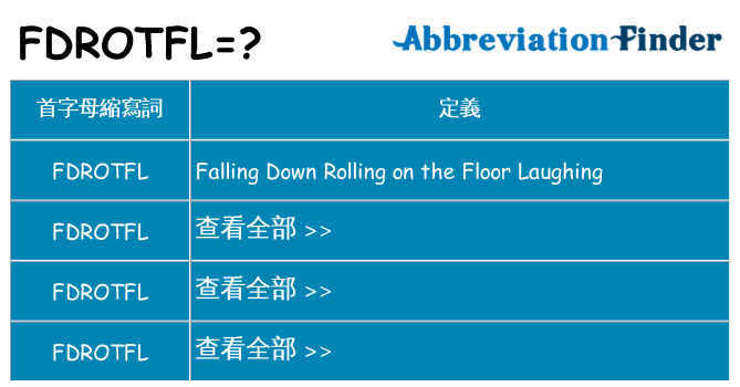 fdrotfl 代表什麼