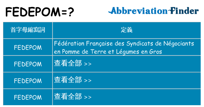 fedepom 代表什麼