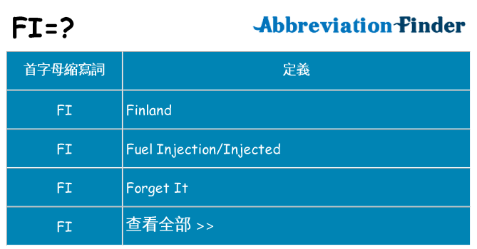 fi 代表什麼