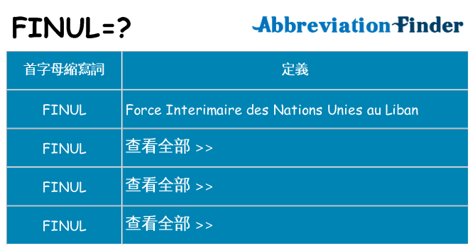 finul 代表什麼