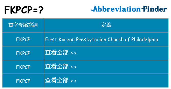 fkpcp 代表什麼