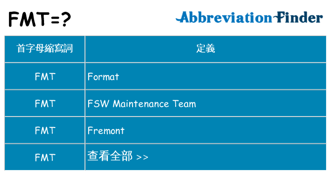 fmt 代表什麼