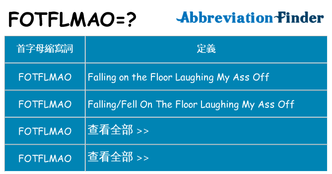 fotflmao 代表什麼