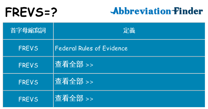 frevs 代表什麼