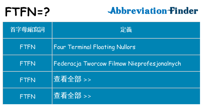 ftfn 代表什麼