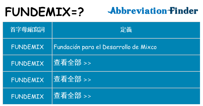 fundemix 代表什麼