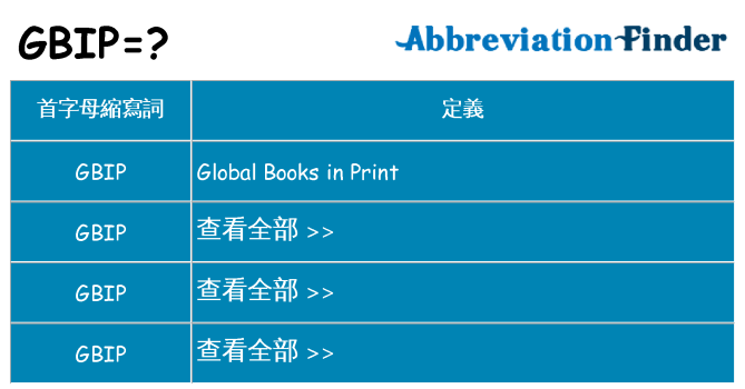 gbip 代表什麼