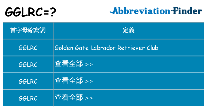 gglrc 代表什麼
