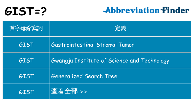gist 代表什麼