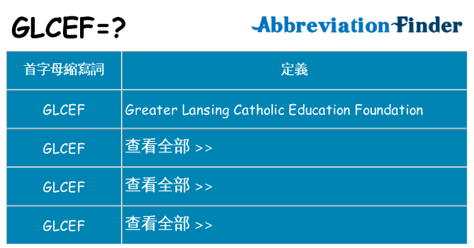 glcef 代表什麼