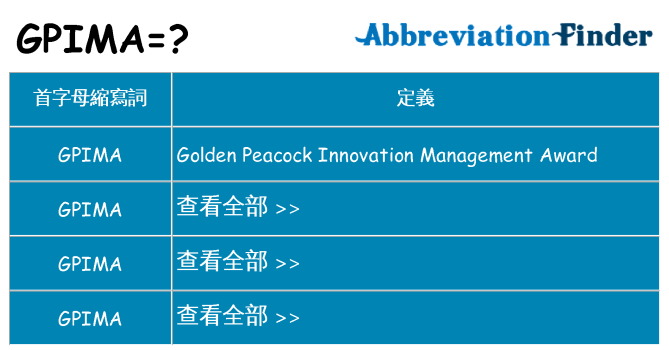 gpima 代表什麼