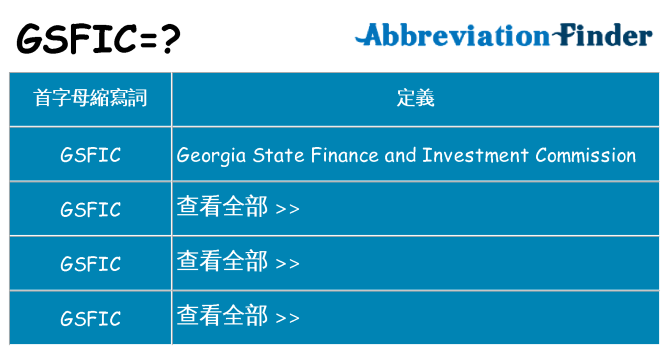 gsfic 代表什麼