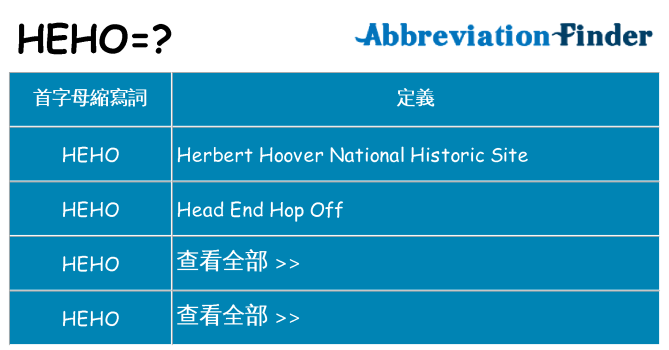 heho 代表什麼