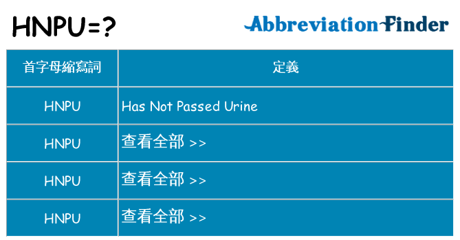 hnpu 代表什麼