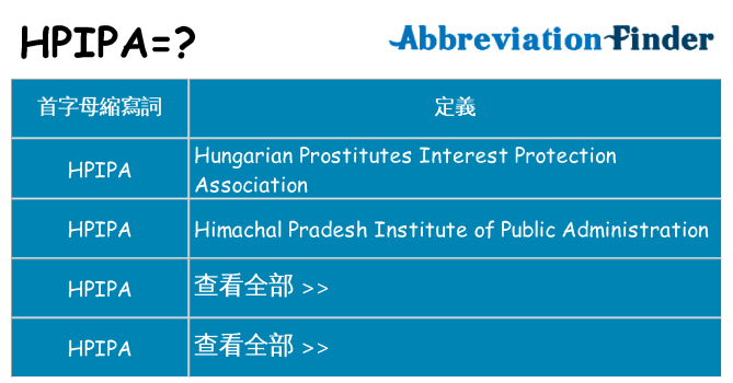 hpipa 代表什麼