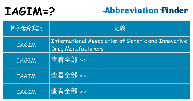 iagim 代表什麼