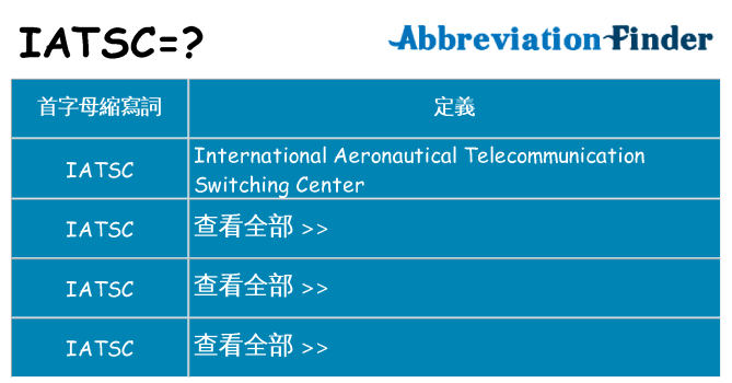 iatsc 代表什麼