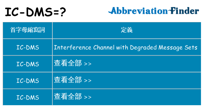 ic-dms 代表什麼