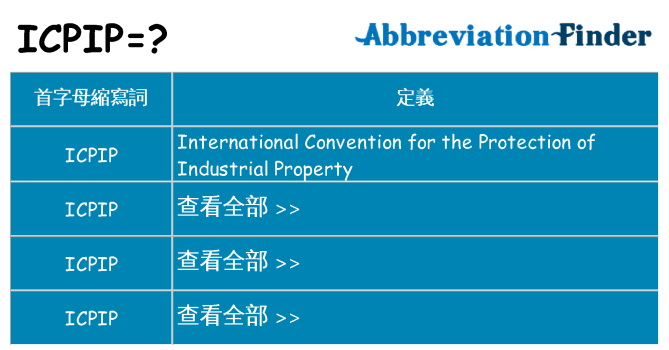 icpip 代表什麼