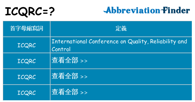 icqrc 代表什麼