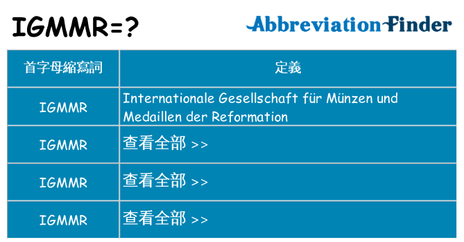 igmmr 代表什麼
