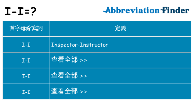 i-i 代表什麼