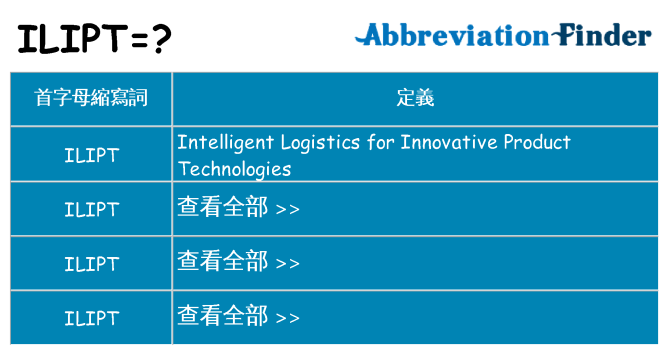 ilipt 代表什麼