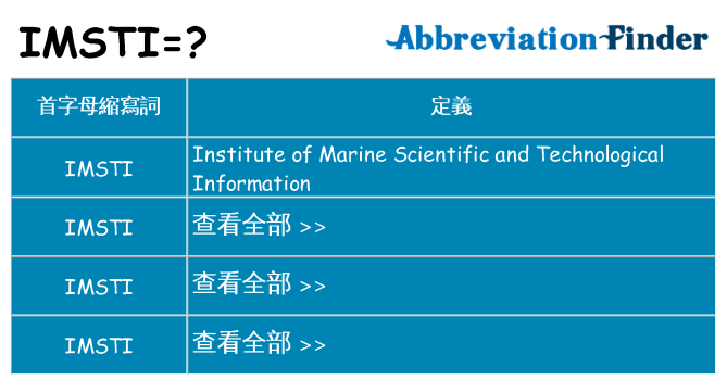 imsti 代表什麼