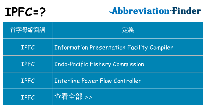 ipfc 代表什麼