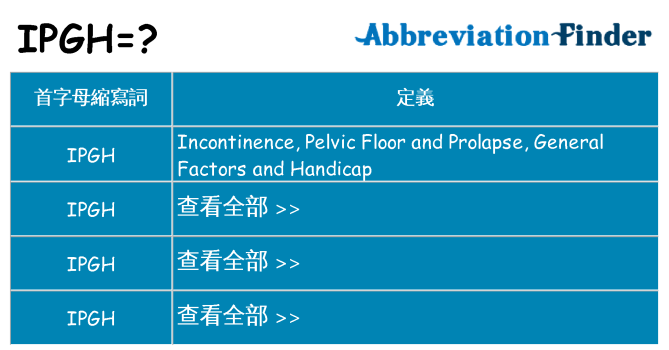 ipgh 代表什麼