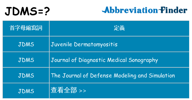 jdms 代表什麼