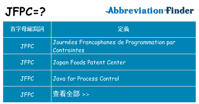 jfpc 代表什麼