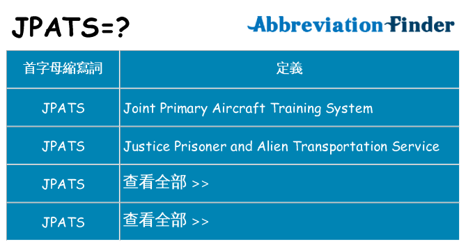 jpats 代表什麼