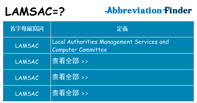 lamsac 代表什麼