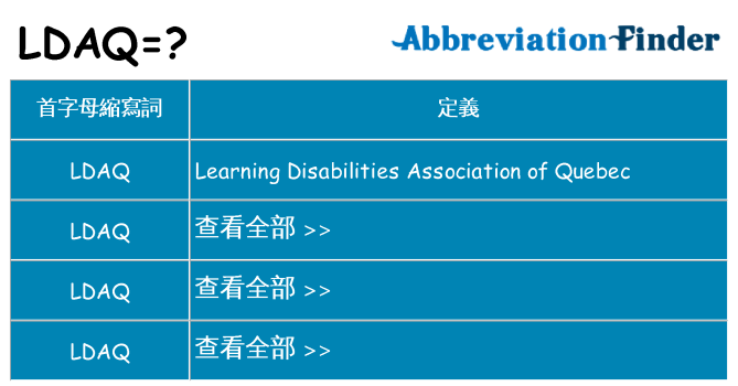 ldaq 代表什麼