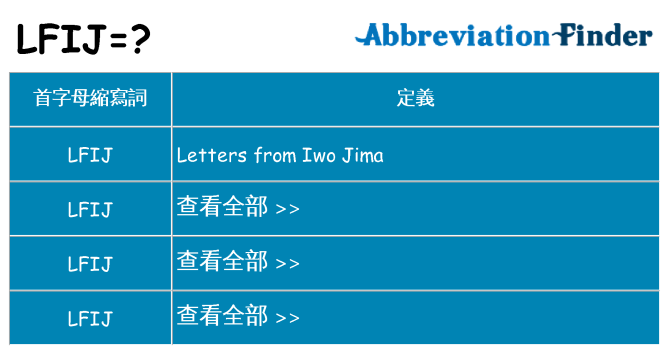 lfij 代表什麼