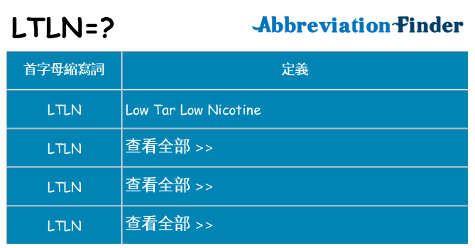 ltln 代表什麼