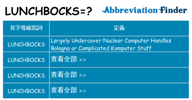 lunchbocks 代表什麼