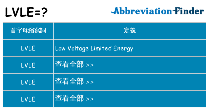 lvle 代表什麼
