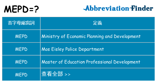 mepd 代表什麼